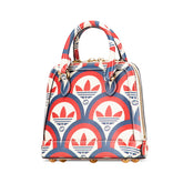 グッチ × adidas アディダス ホースビット 1955 ハンドバッグ ショルダーバッグ 2WAY 677212 ホワイト レッド ブルー レザー レディース GUCCI 【中古】